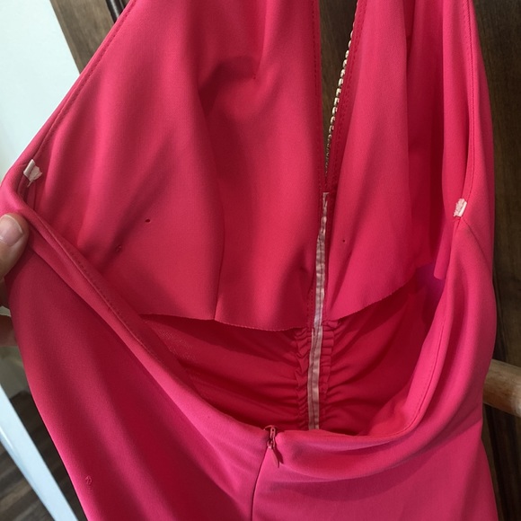 CACHE Pink Rhinestone Chain Dress - Picture 7 of 10